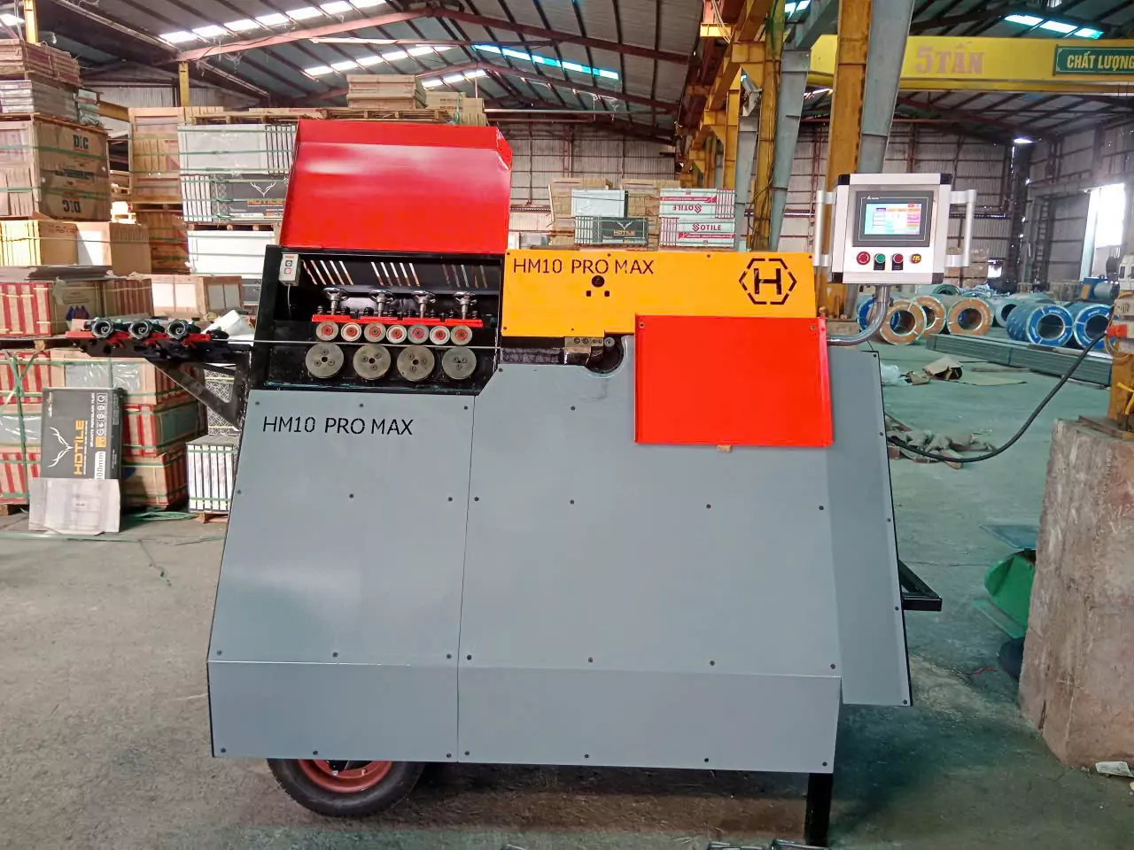 M&aacute;y bẻ đai sắt HM10 PRO MAX Ho&agrave;ng Minh &ndash; Năng suất, ch&iacute;nh x&aacute;c, an to&agrave;n
