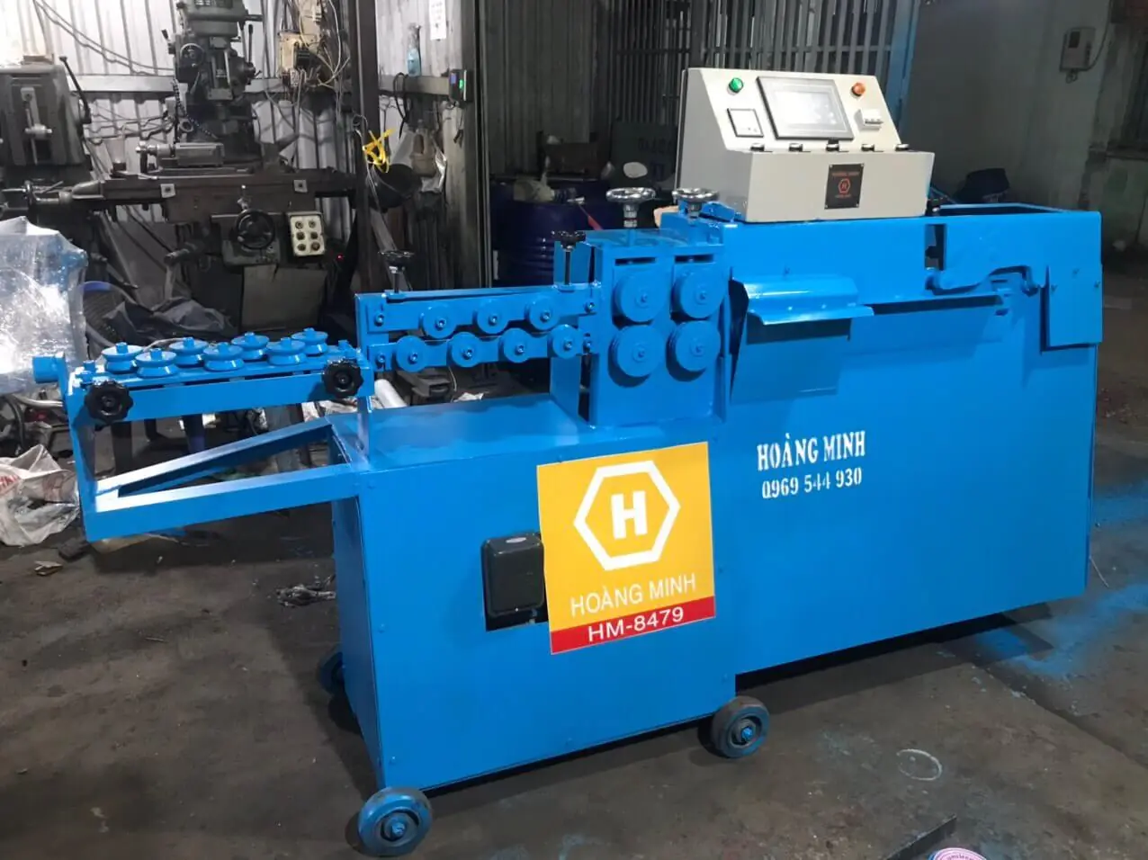 M&aacute;y bẻ đai sắt dạng đứng Ho&agrave;ng Minh &ndash; Giải ph&aacute;p bẻ đai th&eacute;p ch&iacute;nh x&aacute;c